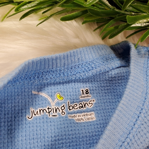 🌿5/$25 Jumping Beans Blue Tiger Shirt | 18m - Picture 5 of 5